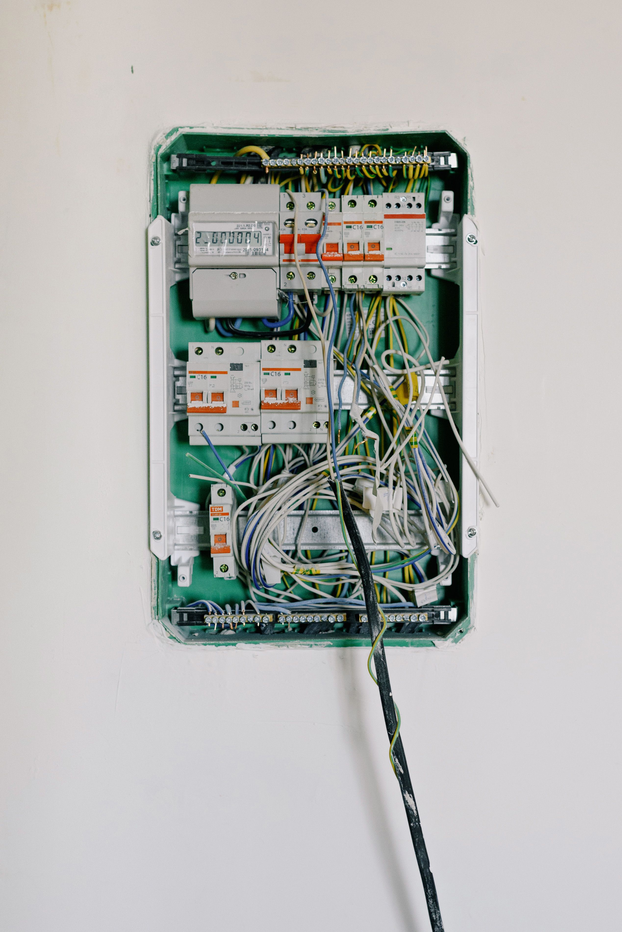 Commercial electrical panel installation